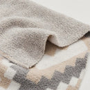 DecorBites™ Knitted Geometric Quilt Blanket – Soft & Cozy Home Decor Blanket