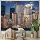 DecorBites™ City Night Bohemian Decor Tapestry Hippie Sofa Blanket Art