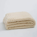DecorBites™ Fuzzy Downy Knitted Throw Blanket - Soft & Cozy Microfiber Quilt for Sofa, Bed, and Air Conditioning Room
