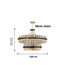 DecorBites™ Crystal Oval Chandelier Lighting for Dinning Room