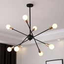 DecorBites™ LED Ceiling Chandelier: Modern & Industrial Sputnik Style for Living Room & Bedroom
