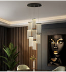 Luxury Modern LED Chandelier for Staircase, 12 Lights