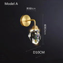 DecorBites™ Crystal LED Wall Sconce Copper Light Fixture for Modern Luxury Home Decor