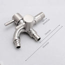 DecorBites™ Dual-Outlet Stainless Steel Faucet for Outdoor Garden Sink and Washing Machine