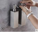 DecorBites™ Black Stainless Steel Wall-Mounted Soap Dispenser