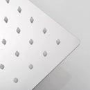 DecorBites™ 20 Inch Square Stainless Steel Rainfall Shower Head - Luxury Chrome Finish