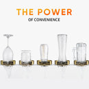 DecorBites™ Glass Rinser: Automatic Cup Washer & Pitcher Cleaner for Home Kitchen