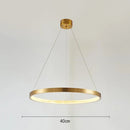 DecorBites™ Gold Circle Chandelier Creative LED Lighting Modern Indoor Fixtures