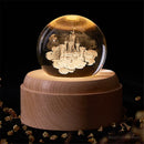 DecorBites™ Crystal Ball Night Light USB Music Box Universe Globe 3D Lamp