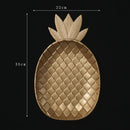 DecorBites™ Gold Leaf Plate: Luxury Decorative Tray for Jewelry, Candy, Fruit & Trinkets