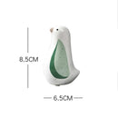 Modern white speckled ceramic bird figurines living room decor
