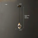 DecorBites™ Black Crystal Copper LED Chandelier - Art Deco Hanging Lamp for Dinning Room