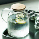 DecorBites™ 1.8L Transparent Borosilicate Glass Teapot | Heat-Resistant Flower Tea Set