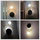 DecorBites™ Golden Ring Sconce Lights Fixture for Bedroom Living Room Hallway Decor