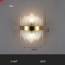 DecorBites™ Gold Black LED Wall Sconce Light for Bedroom Corridor