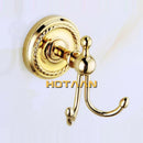 DecorBites™ Brass Bathroom Accessories Set, Gold Finish, 6-Piece Set