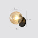 DecorBites™ Glass Ball Wall Lamp: Modern Minimalist Nordic Style, Luxury Bedroom Lighting