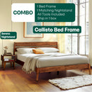 Callisto Solid Wood Bed Frame