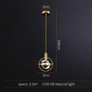 DecorBites™ Gold Crystal Pendant Light Chandelier for Living Room Kitchen LED Art Deco