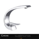 DecorBites™ Gold Basin Faucet: Deck Mount Black Chrome Mixer for Bathroom Washbasin