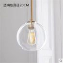 DecorBites™ Glass Ball LED Pendant Light: Modern Silver Gold Nordic Kitchen Decor