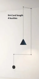 DecorBites™ Geometric LED Pendant Light for Living Room Bedside - Nordic Style Glam Fixtures