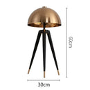 DecorBites™ Coyote Gold Tripod Floor Lamp for Home Decor in Living Room or Bedroom