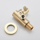 DecorBites™ Golden Bathtub Faucet with Rotating Spout and Wall Mount - Plastic Hand Shower