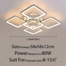 DecorBites™ LED Chandelier: Remote Dimmable Indoor Lighting for Bedroom, Restaurant, Living Room