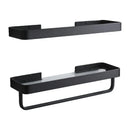 DecorBites™ Glass Corner Shelf with Bar for Bath and Kitchen Storage