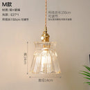 DecorBites™ Glass Copper Pendant Light: Modern Nordic Style Hanging Lamp for Kitchen, Dining, and Living Room
