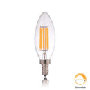 DecorBites™ LED Flame Bulb E12 E14 C35 Retro Candle Filament 4W 6W Dimmable Warm White