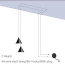 DecorBites™ Geometric LED Pendant Light for Living Room Bedside - Nordic Style Glam Fixtures
