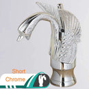DecorBites™ Golden Swan Bathroom Mixer Faucet - Deck Mount Basin Tap with One Handle