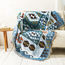 DecorBites™ Knitted Nordic Plaid Blanket - Cozy Home Decor and Sofa Cover