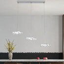 DecorBites™ Crystal Stars LED Pendant Chandelier for Modern Living Dining Room Decor