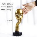 DecorBites™ Gold Resin Sculpture | Nordic Luxury Technology Decor for Home & Office