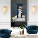 DecorBites™ Crystal Feather Wall Lamp: Modern Luxury for Bedroom, Living Room & Restaurant