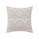 DecorBites™ Daisy Floral Geometric Embroidery Pillow Cover Yellow Blue 45x45cm Soft Cozy