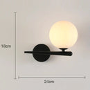 DecorBites™ Glass Gold LED Wall Lamp for Chic Indoor Lighting