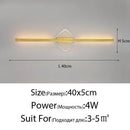 Modern gold geometric led mirror wall lamp for bedroom