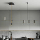 DecorBites™ Designer Black Long Chandelier Lights for Modern Minimalist Dining Room