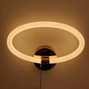 DecorBites™ Acrylic Ring LED Wall Lamp for Modern Indoor Decor, Living Room Bedroom Lighting
