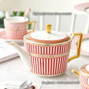 DecorBites™ Gold Porcelain Coffee & Tea Set - Luxury Bone China Porcelain Coffeeware
