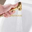 DecorBites™ Gold Bidet Faucet: Hygienic Muslim Shower Sprayer for Clean Toilet Experience