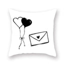 DecorBites™ Black Geometric Cushion Cover | Decorative Sofa Pillow Cases | Living room Throw Home Decor