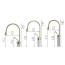 DecorBites™ Gold Brass Marble Basin Faucet Hot Cold Sink Mixer Tap