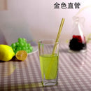 DecorBites™ Glass Drinking Straw: Eco-Friendly & Colourful Bar Accessory