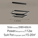 DecorBites™ LED Chandelier: Modern Aluminum Luster Lamps for Bedroom, Hall, Dining, Living Room
