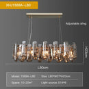 DecorBites™ Crystal LED Chandelier for Elegant Living Room, Dining, Bedroom, Kitchen